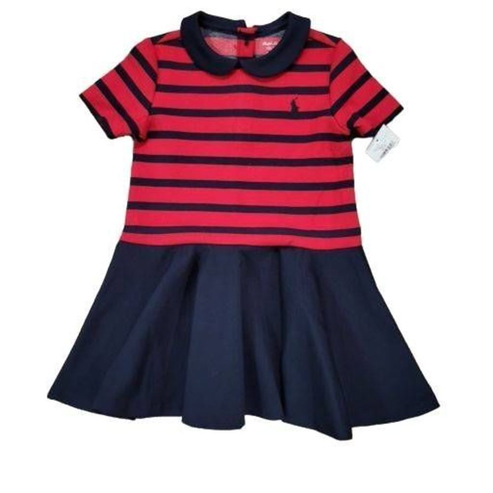 Ralph Lauren Roma Ponte Stripe Dress w/ Bloomers 18 mos - Picture 3 of 7